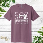 Sewciopath Quilting T-Shirt by Goldie Lou s - Plum L 